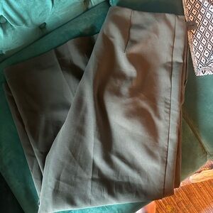 Women’s Olive Dress Pants - Classic Straight Fit
